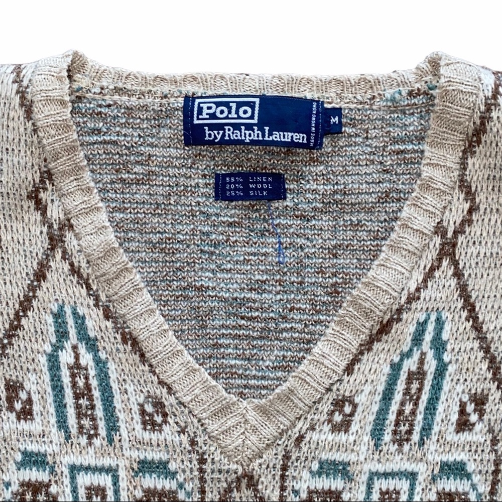Vintage Polo Ralph Lauren V-neck Knitted Sweater